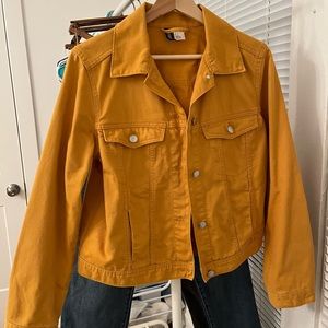 H&M Denim Jacket Mustard Yellow